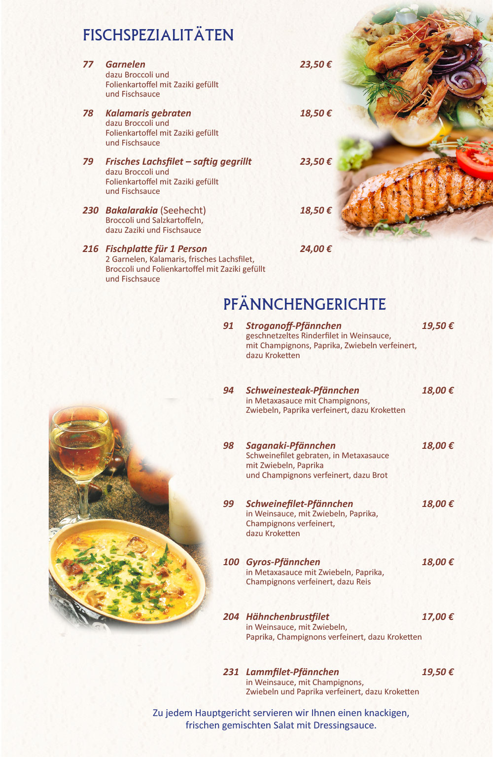 Restaurant Rhodos Berlin-Mahlsdorf Speisekarte 9