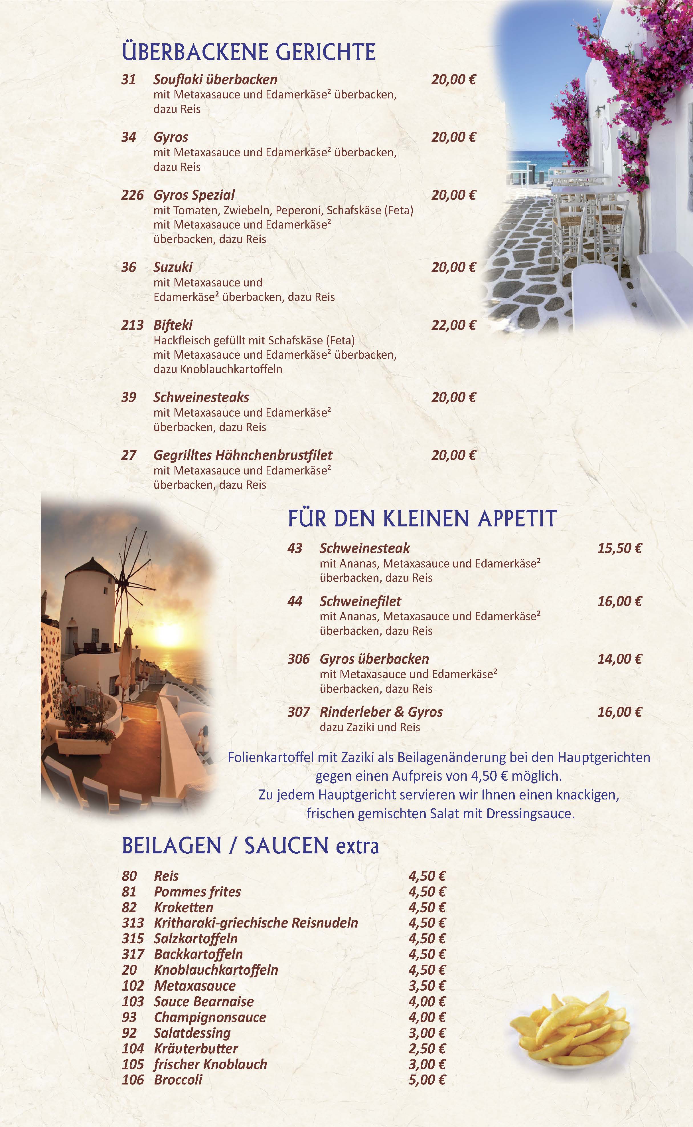 Restaurant Rhodos Berlin-Mahlsdorf Speisekarte 5