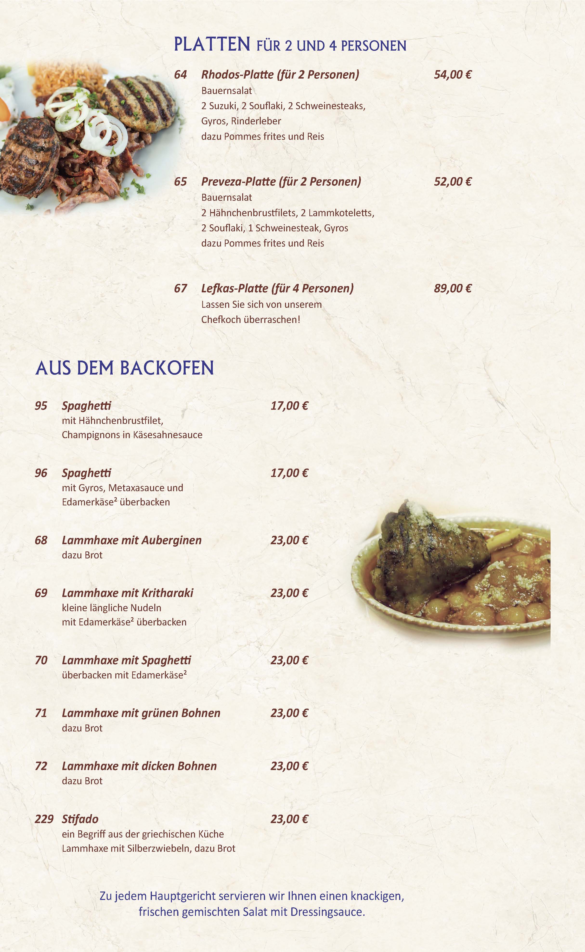 Restaurant Rhodos Berlin-Mahlsdorf Speisekarte 8